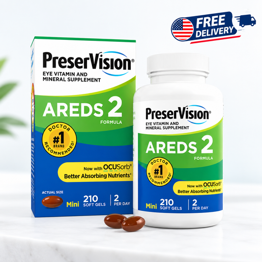 PreserVision AREDS 2 - 210 count Soft Gels - Eye Vitamin & Mineral Supplement